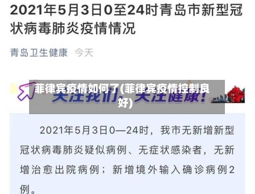 菲律宾疫情如何了(菲律宾疫情控制良好)-第3张图片