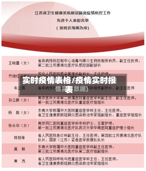 实时疫情表格/疫情实时报表-第1张图片
